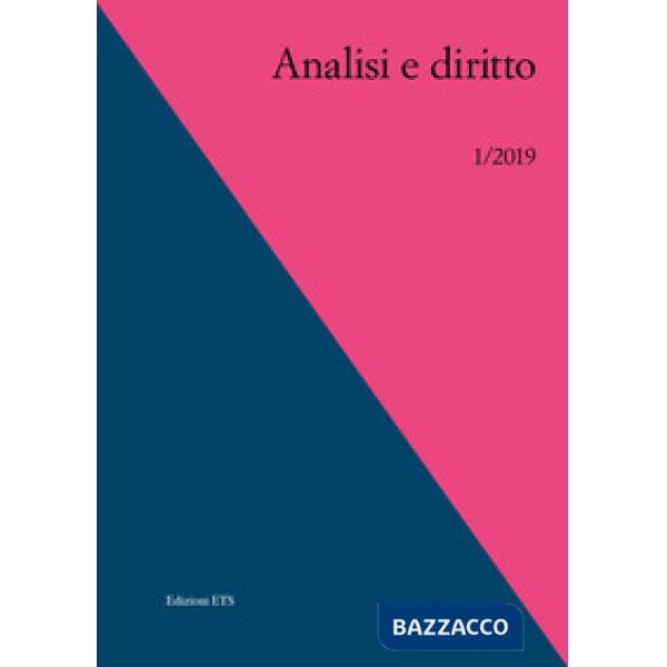 Analisi e diritto (2019). Vol. 1: Riconoscimento e autorizzazione