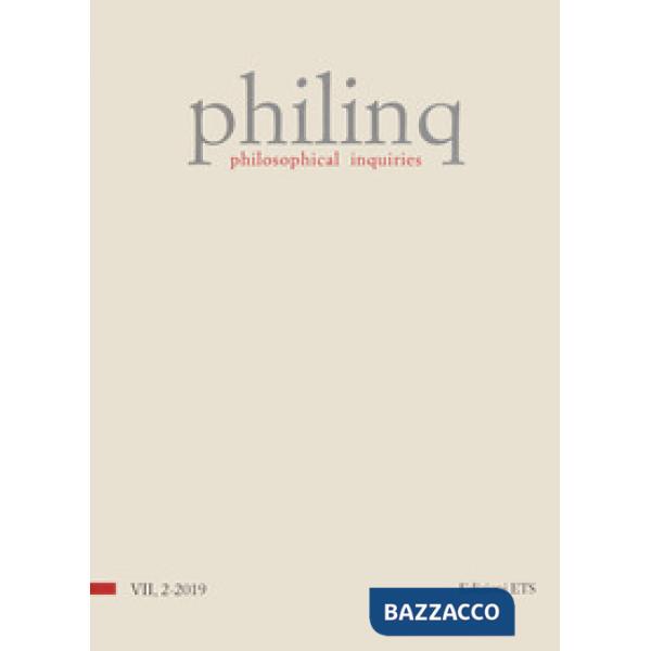 Philinq. Philosophical inquiries (2019). Vol. 2