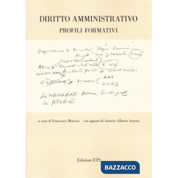 Diritto amministrativo. Profili formativi