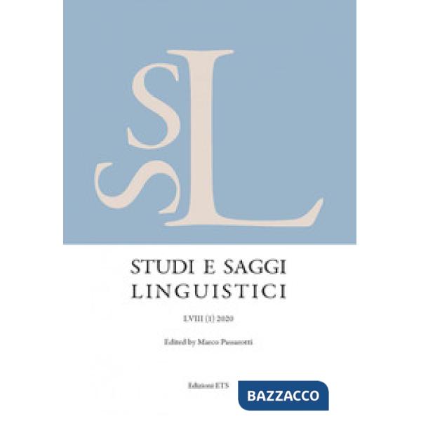 Studi e saggi linguistici (2020). Vol. 1