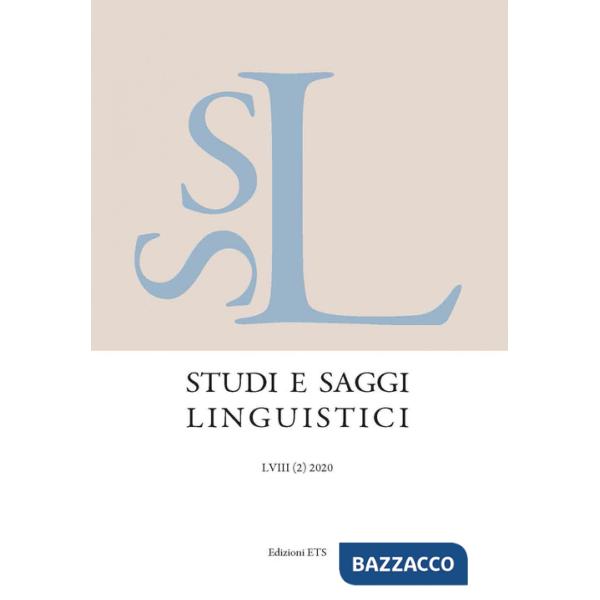 Studi e saggi linguistici (2020). Vol. 2
