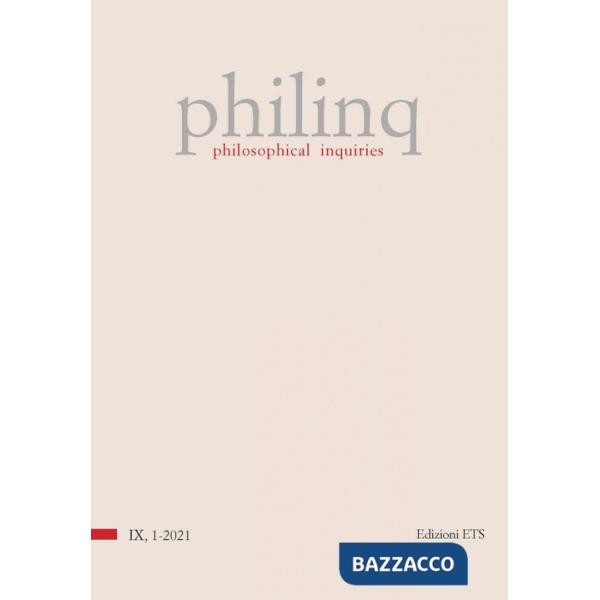 Philinq. Philosophical inquiries (2021). Vol. 1