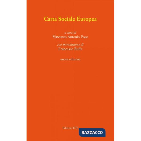 Carta Sociale Europea. Nuova ediz. (La)