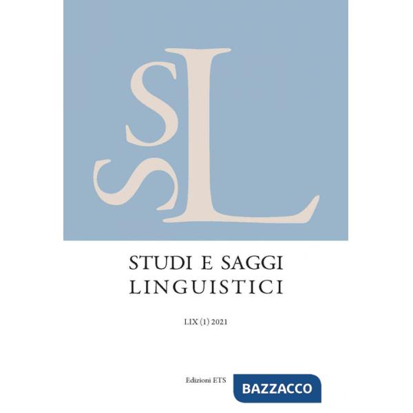 Studi e saggi linguistici (2021). Vol. 1