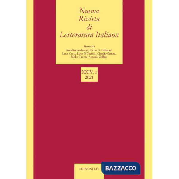 Nuova rivista di letteratura italiana (2021). Vol. 1
