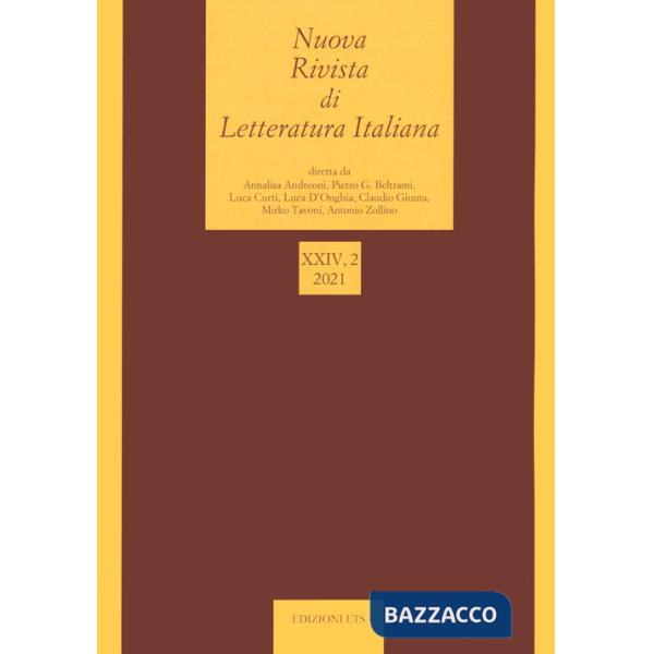 Nuova rivista di letteratura italiana (2021). Vol. 2