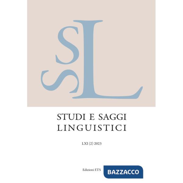 Studi e saggi linguistici (2023). Vol. 2