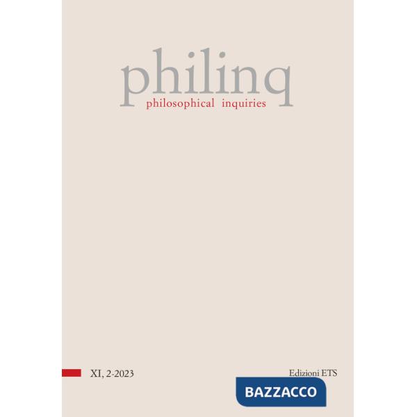 Philinq. Philosophical inquiries (2023). Vol. 2