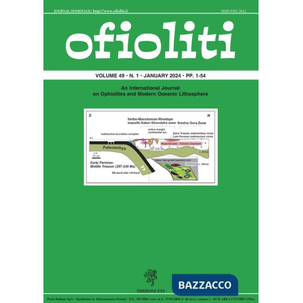 Ofioliti. An international journal on ophiolites and modern oceanic lithosphere (2024). Vol. 49/1