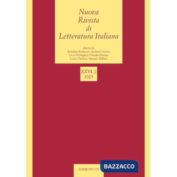 Nuova rivista di letteratura italiana (2023). Vol. 2