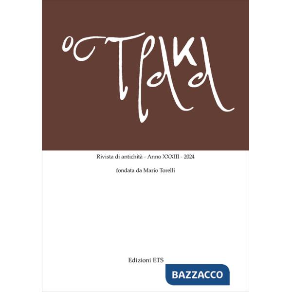 Ostraka. Rivista di antichità (2024). Vol. 33