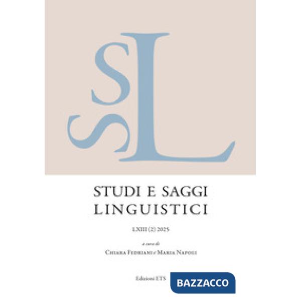 Studi e saggi linguistici (2025). Vol. 2