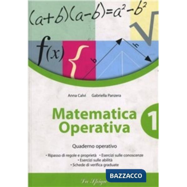 MATEMATICA OPERATIVA 1 QUADERNO
