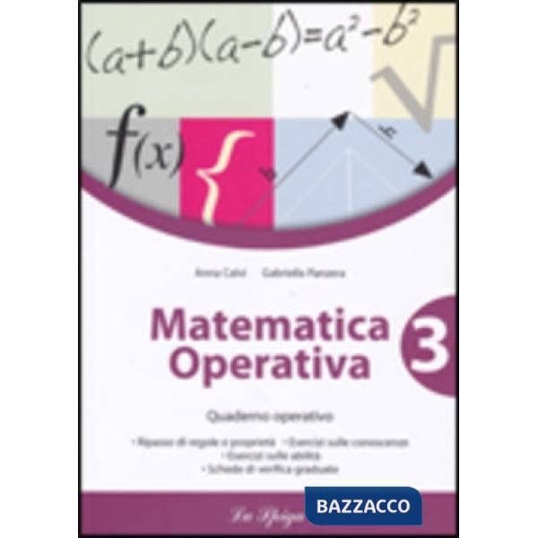 MATEMATICA OPERATIVA 3 QUADERNO