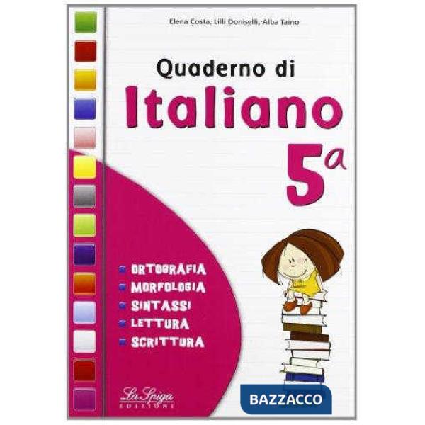 QUADERNO DI ITALIANO CL.5