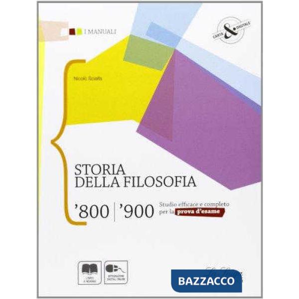 STORIA DELLA FILOSOFIA '800/'900