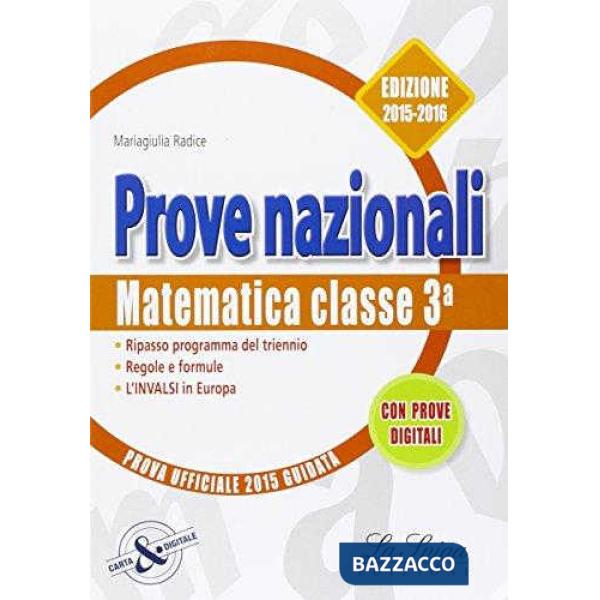 Matematica. Prove nazionali INVALSI. Per la 3ª classe della Scuola media