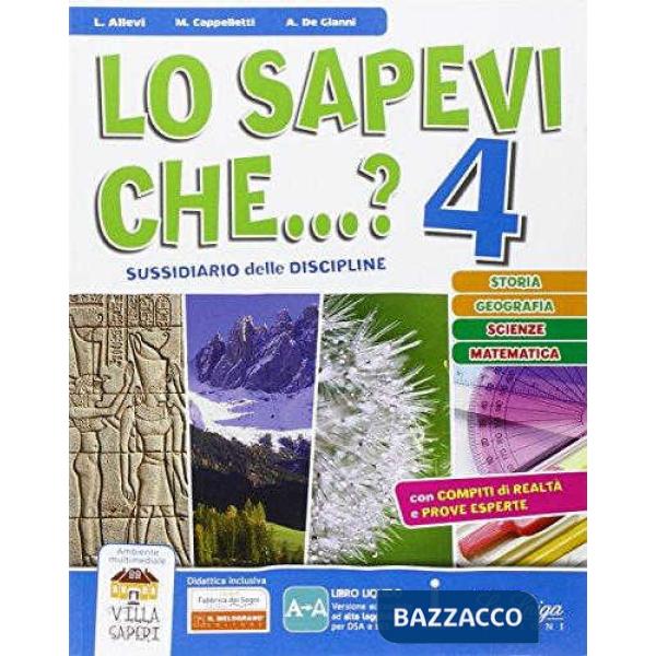 SAPEVI CHE... PER LA 4 CLASSE ELEMENTARE? CON E-BOOK. CON ESPANSIONE