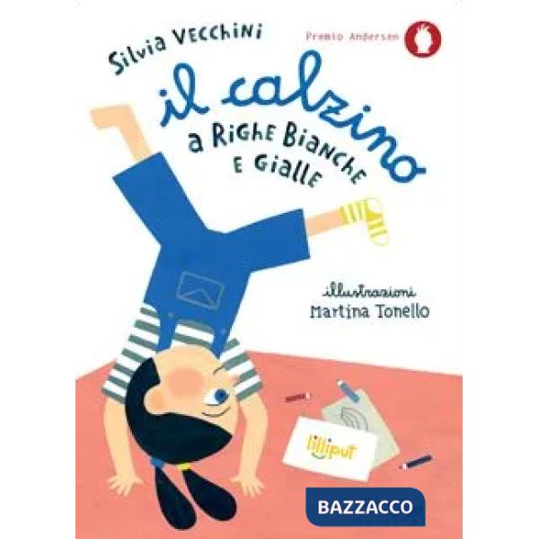 IL CALZINO A RIGHE BIANCHE E GIALLE