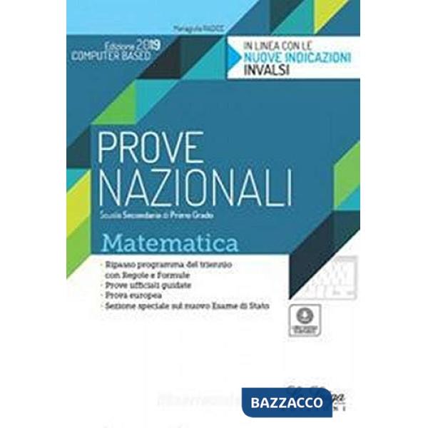 MATEMATICA PROVE NAZIONALI 3 '18 (ED.'19)