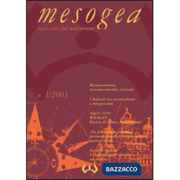 Mesogea. Segni e voci dal Mediterraneo (2003). Vol. 1
