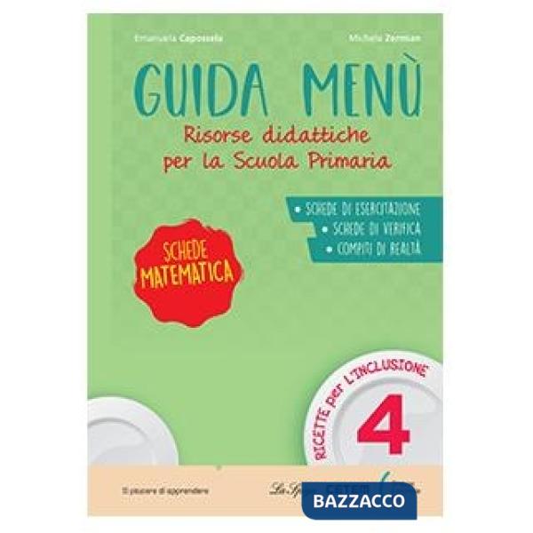 GUIDA MENU' MATEMATICA-SCHEDE MATEMATICA 4