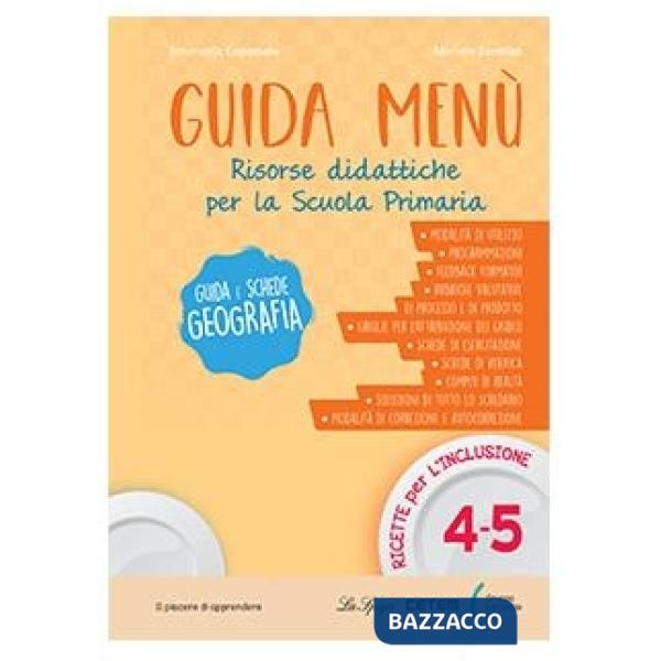 GUIDA MENU' GEOGRAFIA-SCHEDE GEOGRAFIA 4-5