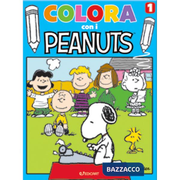 Colora con i Peanuts. Ediz. illustrata. Vol. 1: Blu