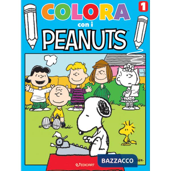 Colora con i Peanuts. Ediz. illustrata. Vol. 1: Blu