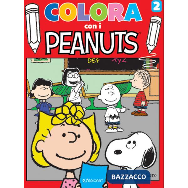 Colora con i Peanuts. Ediz. illustrata. Vol. 2: Rosso