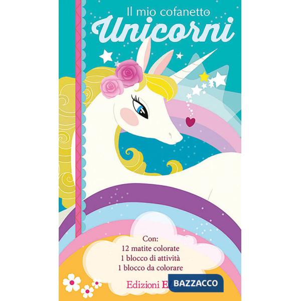 Mio cofanetto. Unicorni. Ediz. illustrata. Con 12 matite colorate (Il)