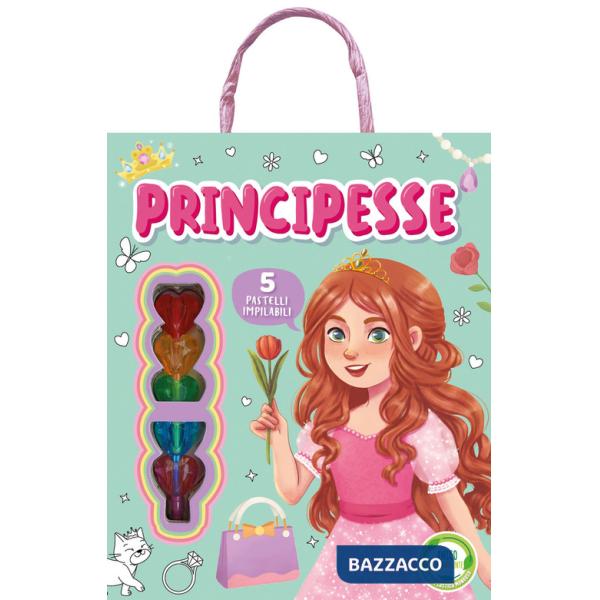 Principesse. Libro da colorare. Ediz. illustrata. Con 5 pastelli