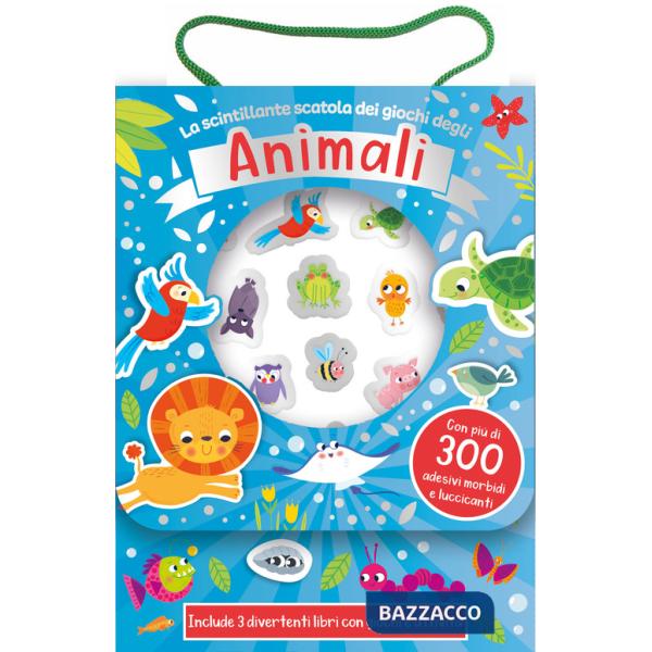 Scintillante scatola dei giochi degli animali. Ediz. a colori. Con Adesivi (La)