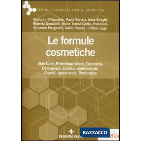 Formule cosmetiche. Skin Ccre, protezione solare, decorativi, detergenza, esteti