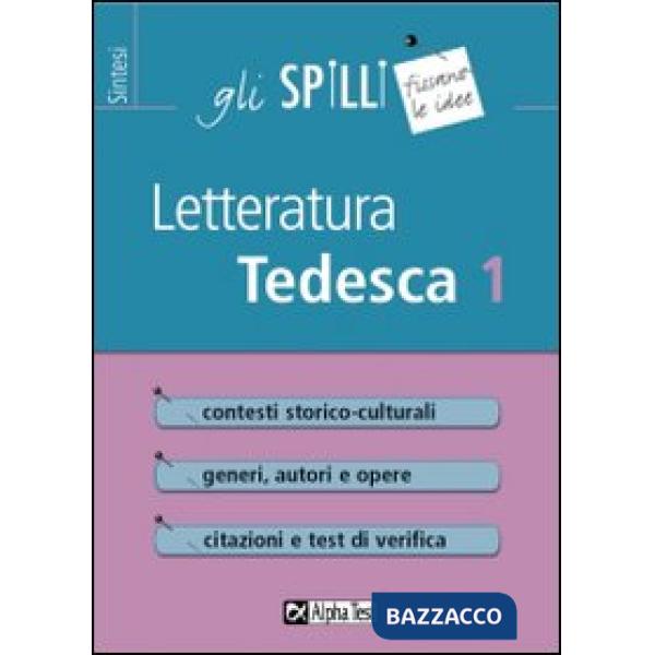 Letteratura tedesca. Vol. 1