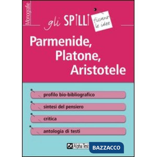 Parmenide, Platone, Aristotele