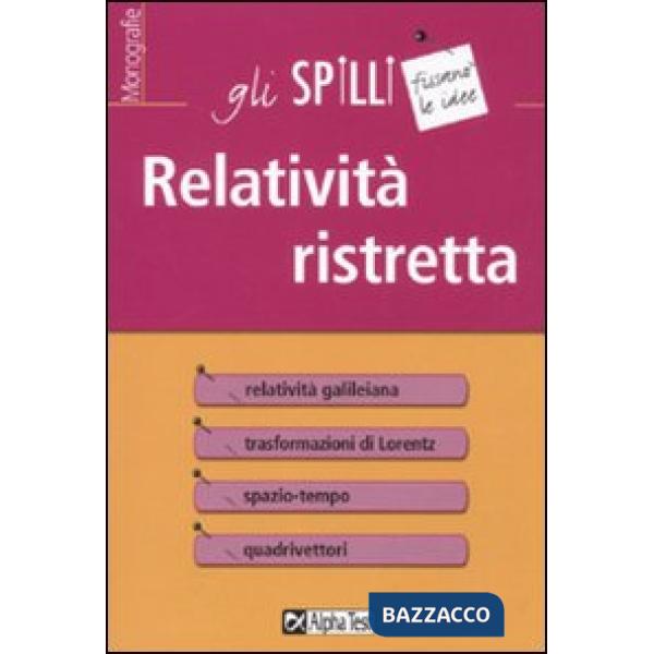 Relatività ristretta