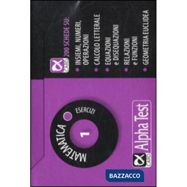 Matematica. Esercizi. Vol. 1