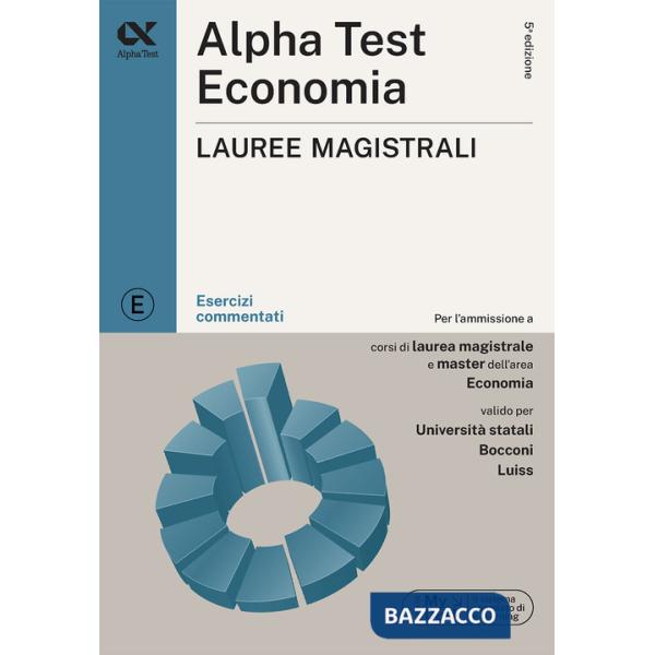 Alpha Test Economia Lauree magistrali 2026-2027. Esercizi commentati. Con simulatore online