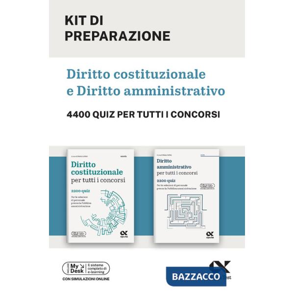 Alpha Test. Kit di preparazione Diritto costituzionale e amministrativo. 4400 quiz per tutti i concorsi. Con simulatore online