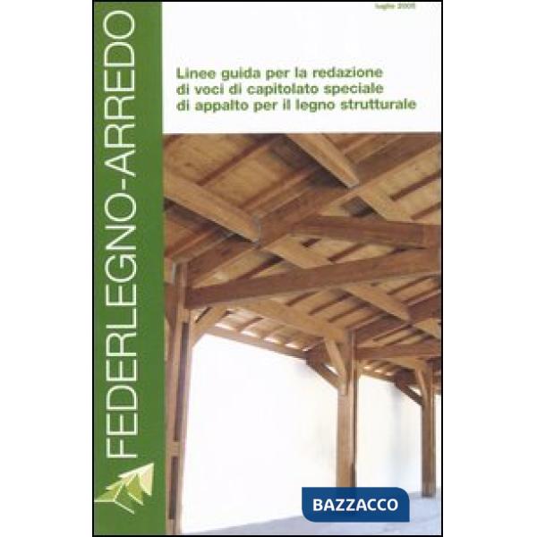 Linee guida per la redazione di voci di capitolato speciale di appalto per il le