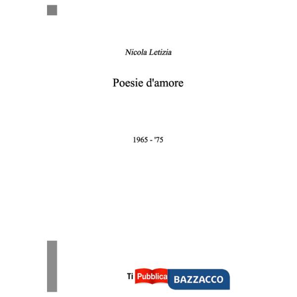 Poesie d'amore 1965-'75