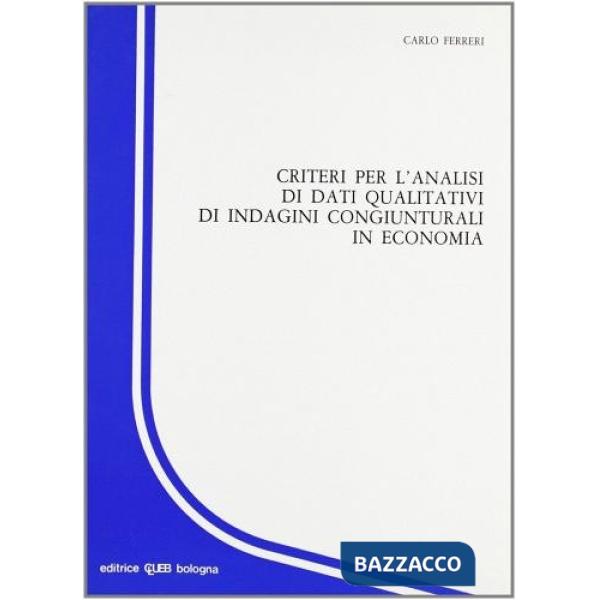 Criteri analisi dati