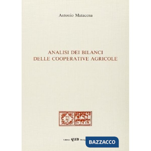 Analisi dei bilanci delle cooperative agricole