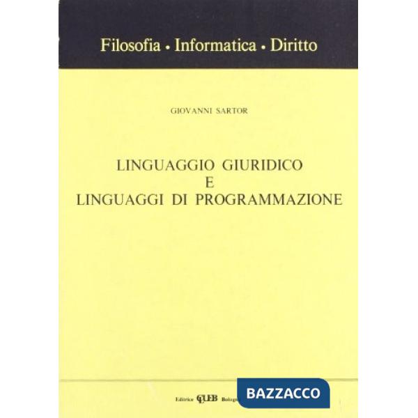 Linguaggio giuridico e linguaggi di programmazione