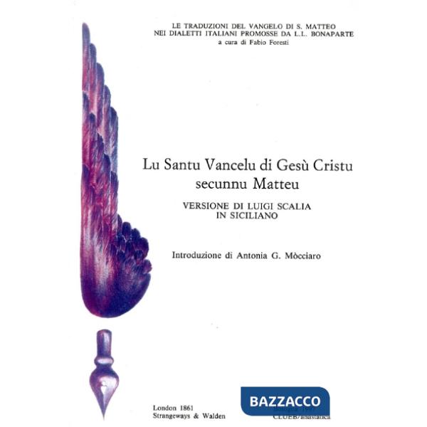 Santu vancelu di Gesù Cristu secunnu Matteu (London, 1861) (Lu)