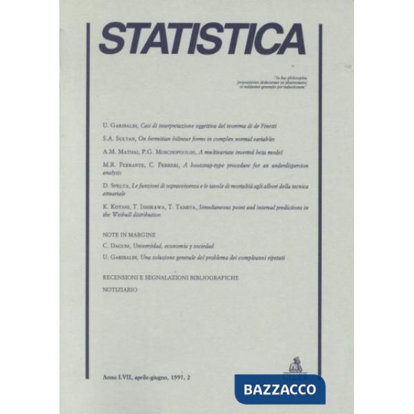 Statistica (1997). Vol. 2