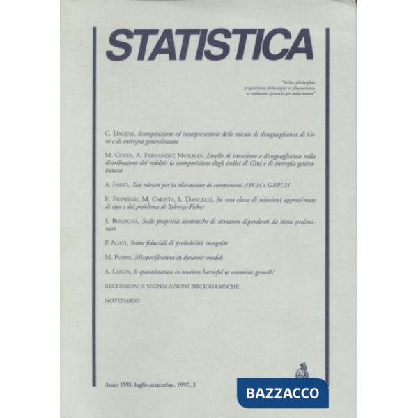 Statistica (1997). Vol. 3