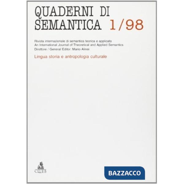 Quaderni di semantica (1998). Vol. 1