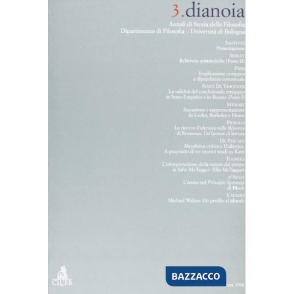 Dianoia. Annali di storia della filosofia. Vol. 3